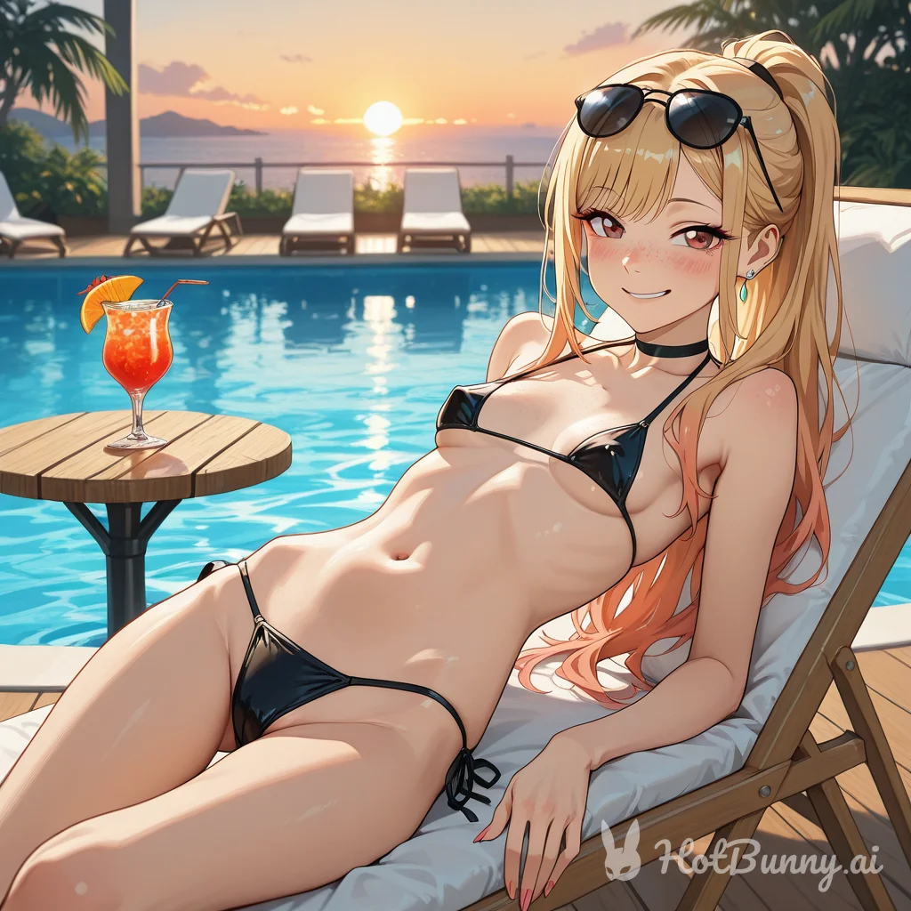 Swimsuit Blonde Ai Hentai