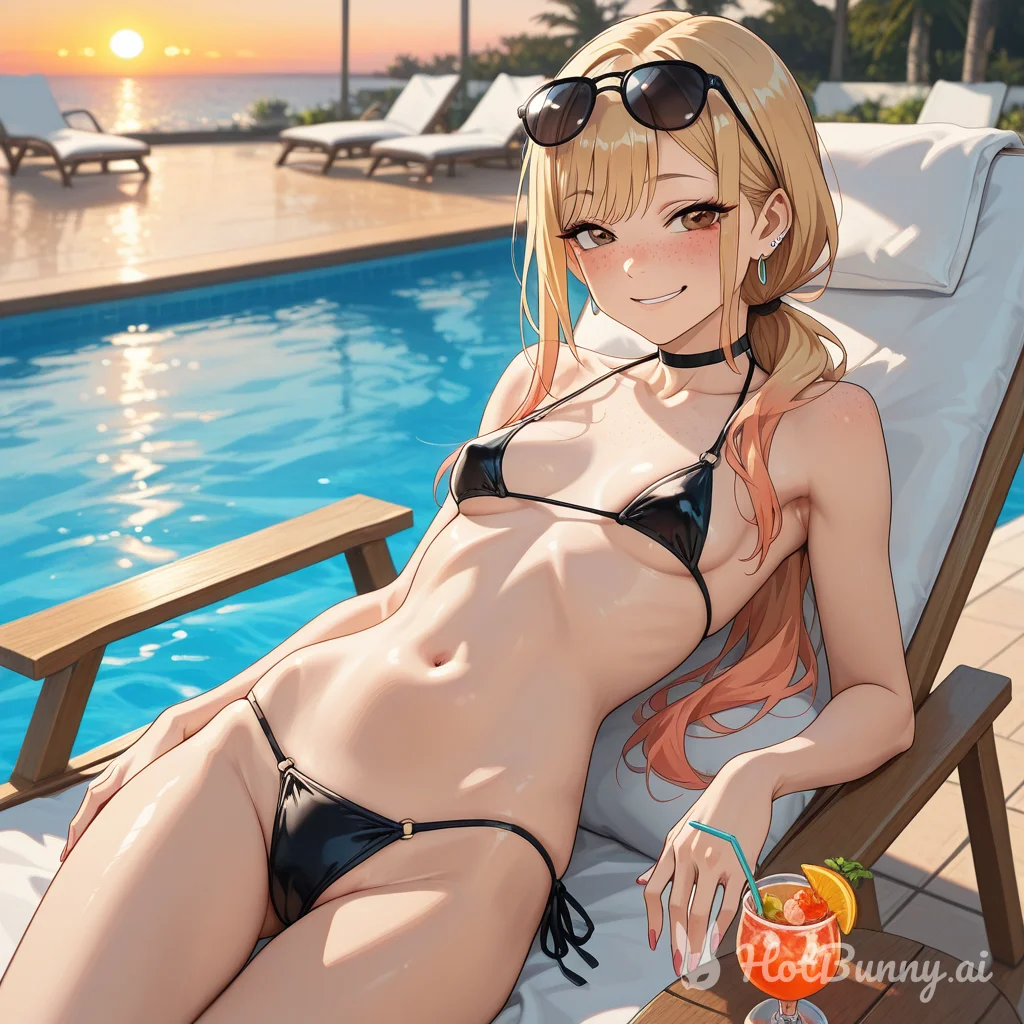 Swimsuit Blonde Ai Hentai