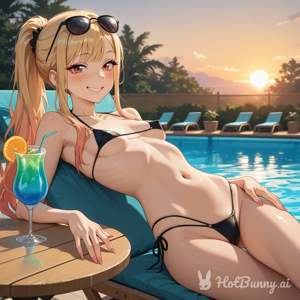 Swimsuit Blonde Ai Hentai