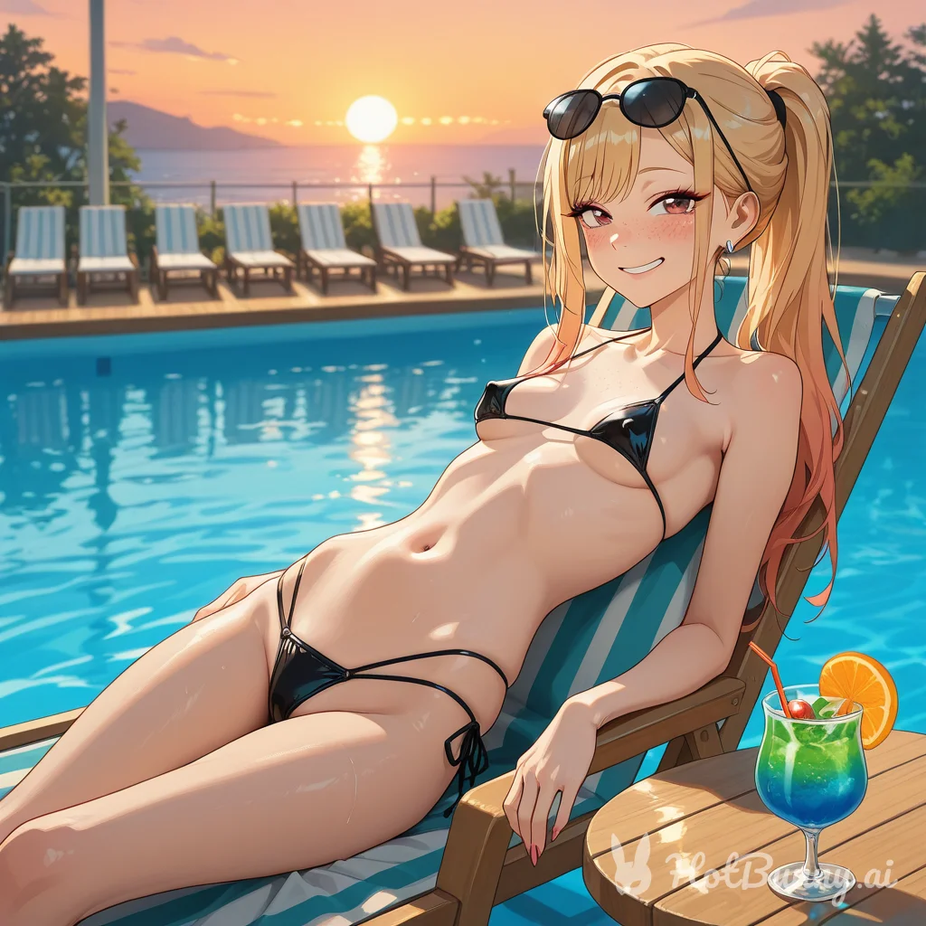 Swimsuit Blonde Ai Hentai