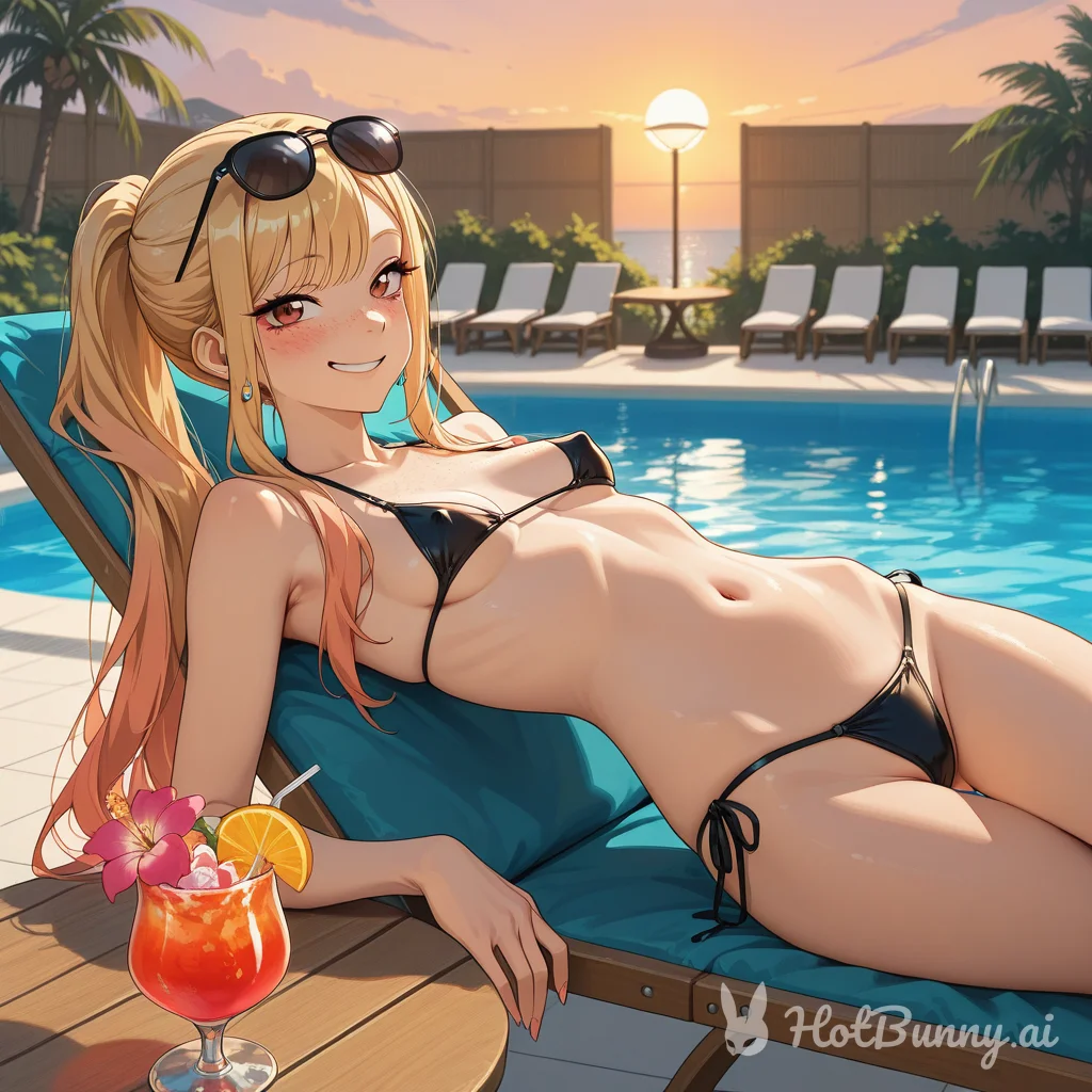 Swimsuit Blonde Ai Hentai