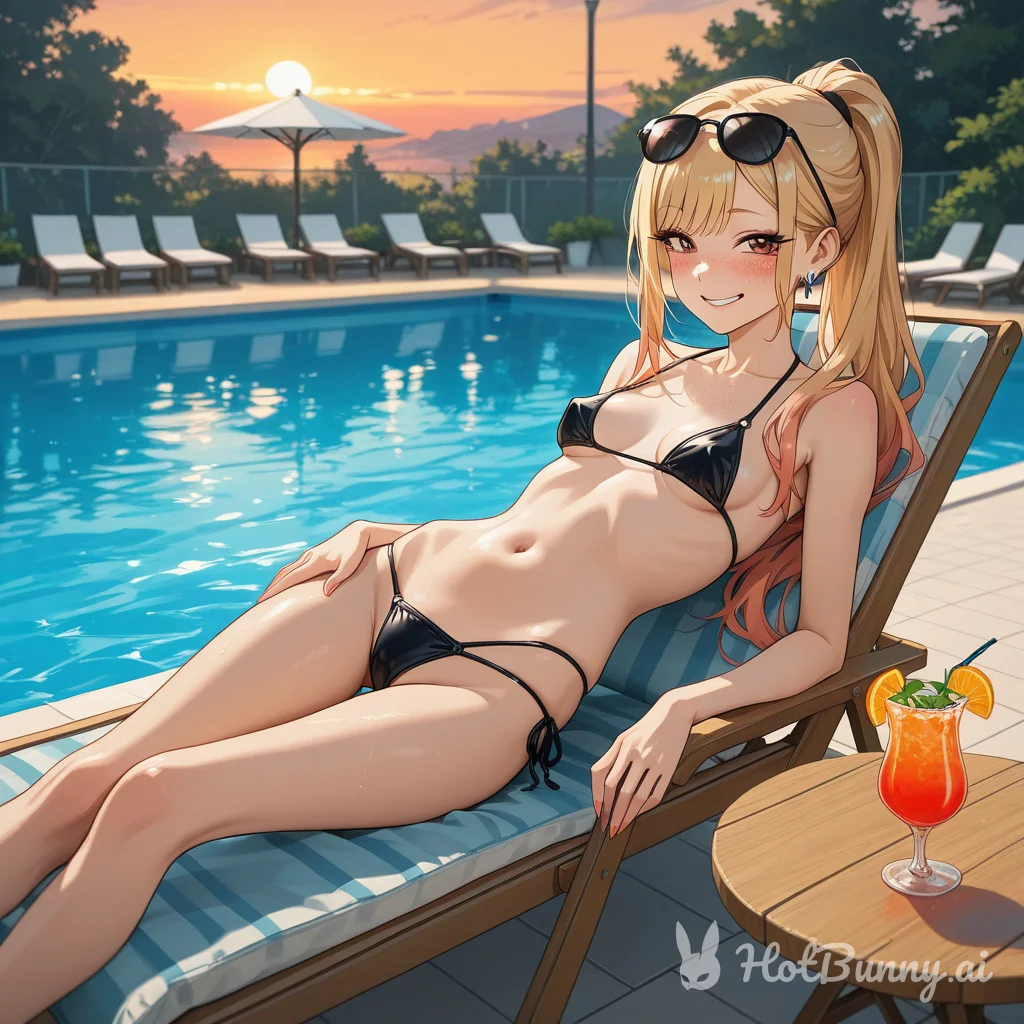 Swimsuit Blonde Ai Hentai