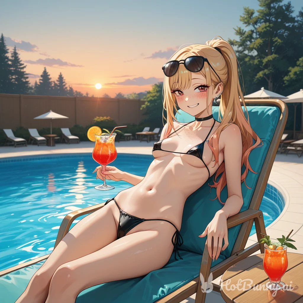 Swimsuit Blonde Ai Hentai