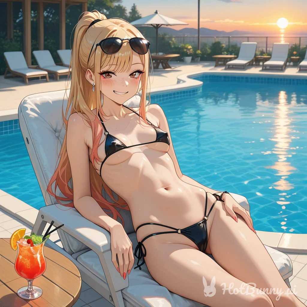 Swimsuit Blonde Ai Hentai