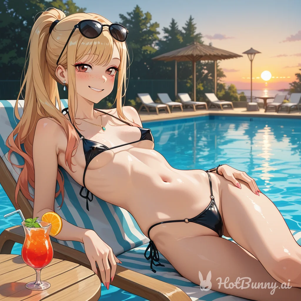 Swimsuit Blonde Ai Hentai