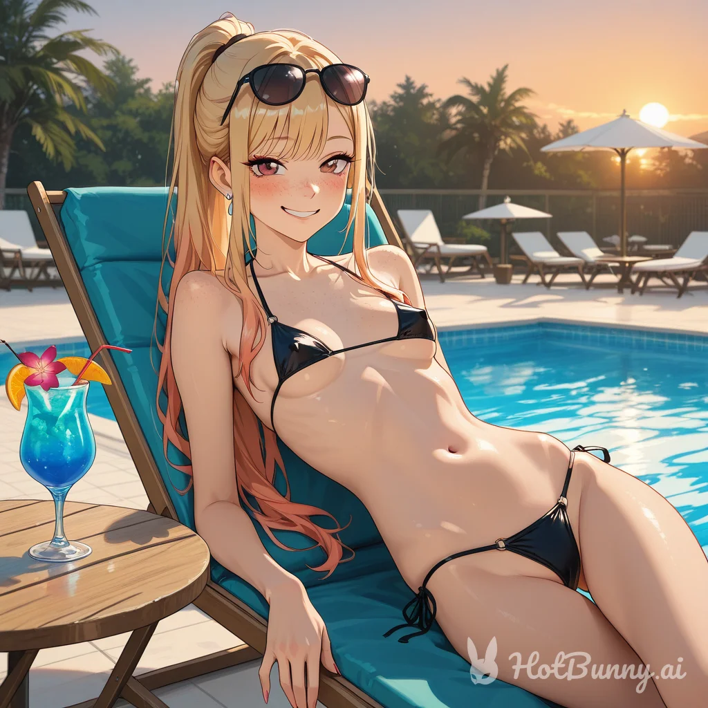 Swimsuit Blonde Ai Hentai