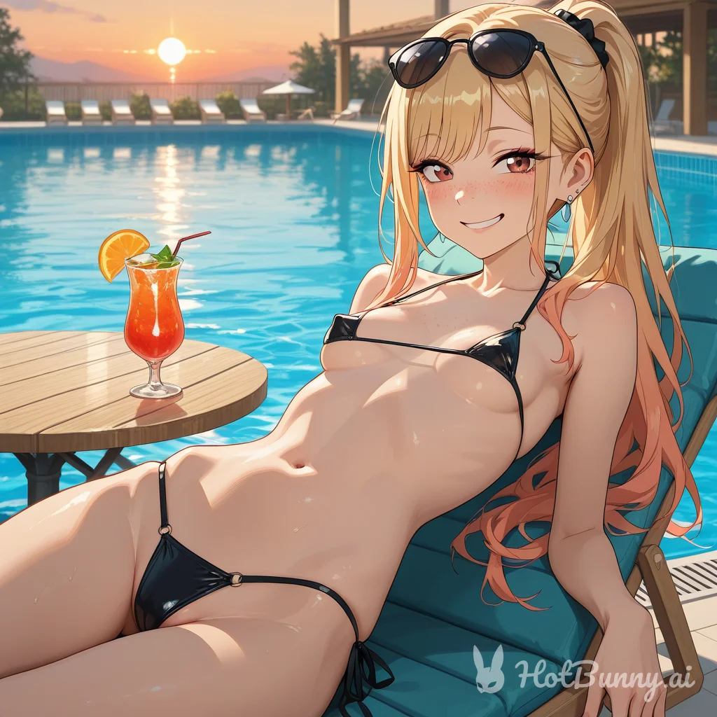 Swimsuit Blonde Ai Hentai