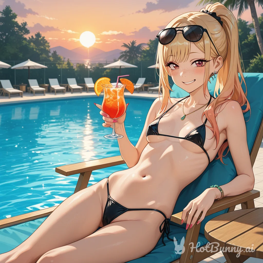 Swimsuit Blonde Ai Hentai