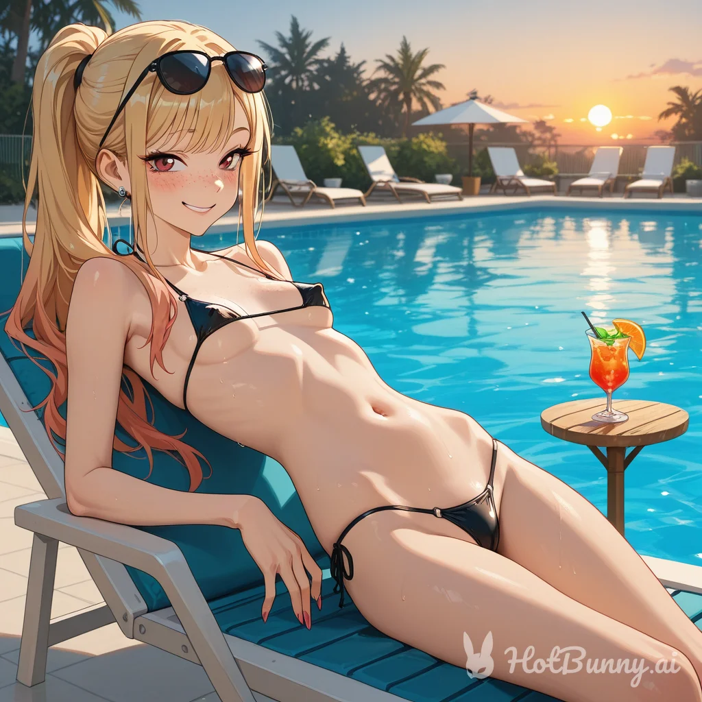Swimsuit Blonde Ai Hentai