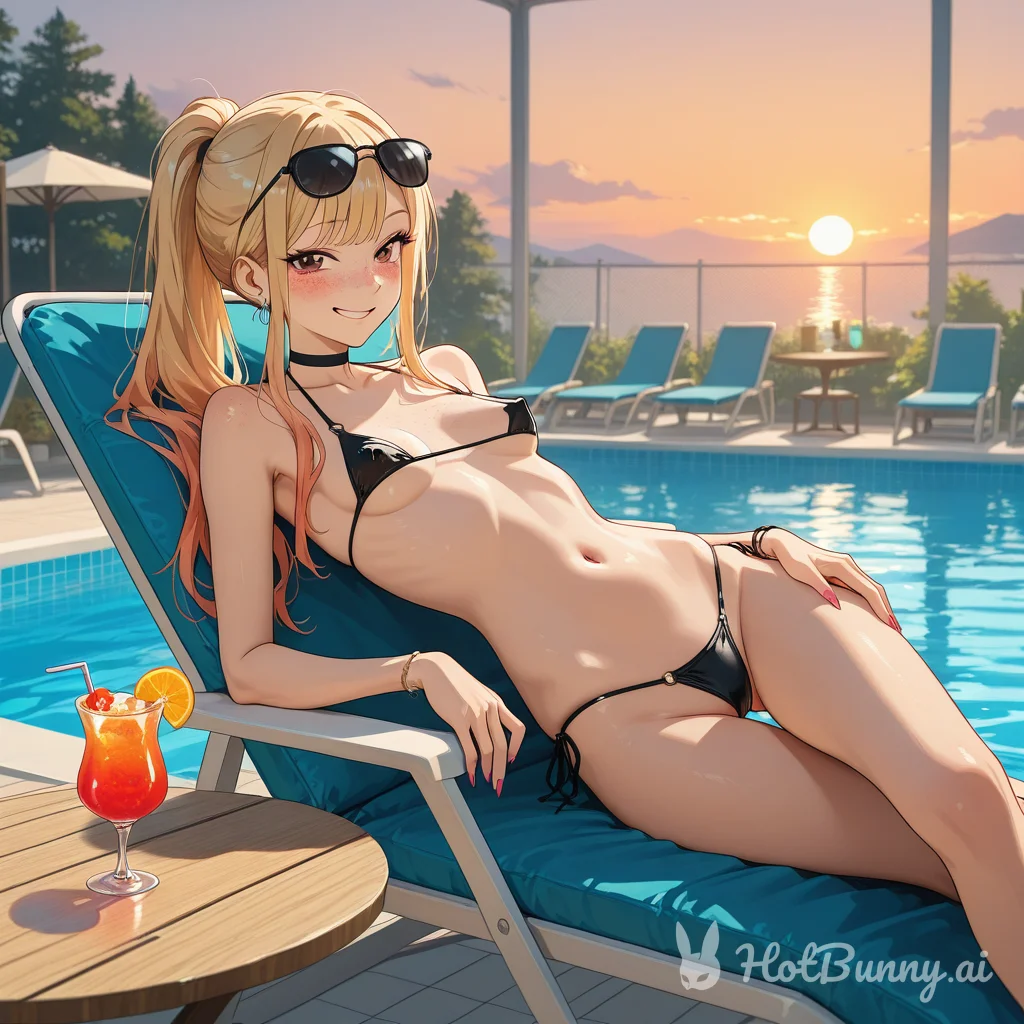 Swimsuit Blonde Ai Hentai