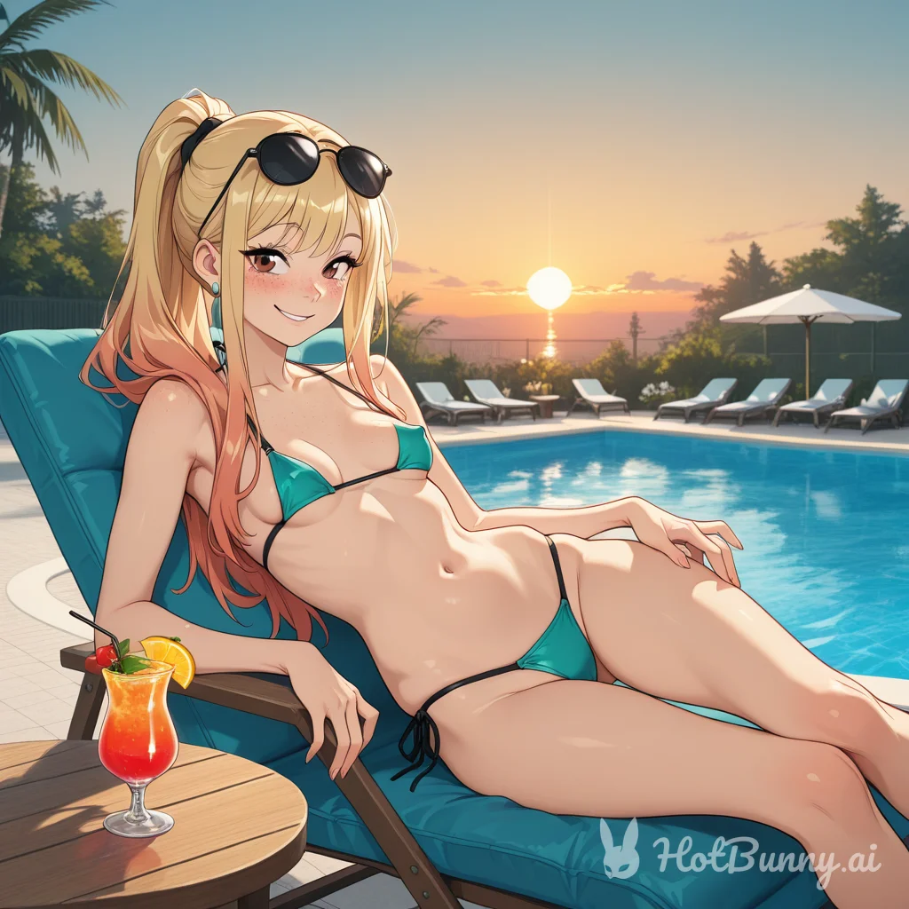 Swimsuit Blonde Ai Hentai