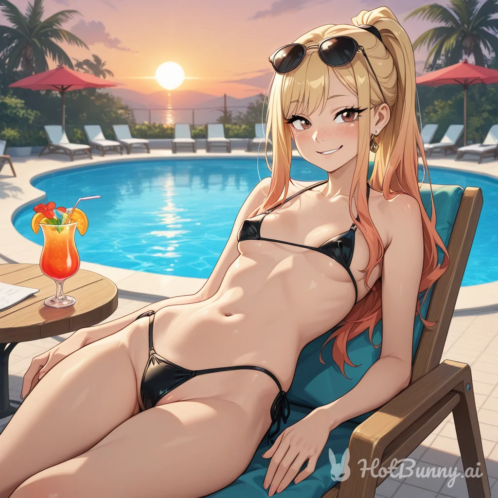 Swimsuit Blonde Ai Hentai