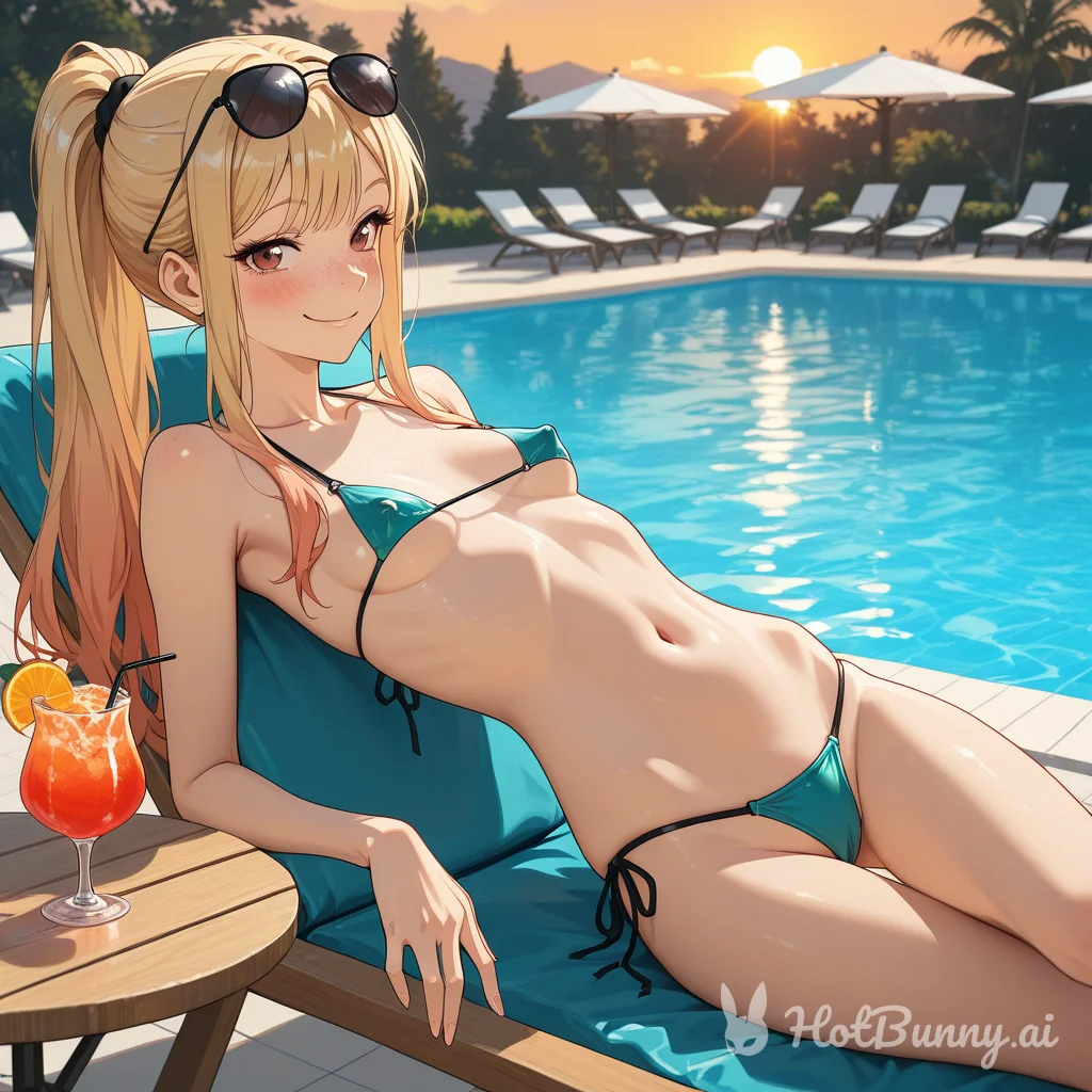 Swimsuit Blonde Ai Hentai