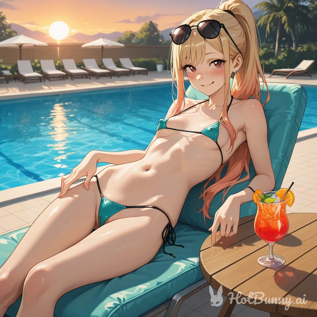 Swimsuit Blonde Ai Hentai