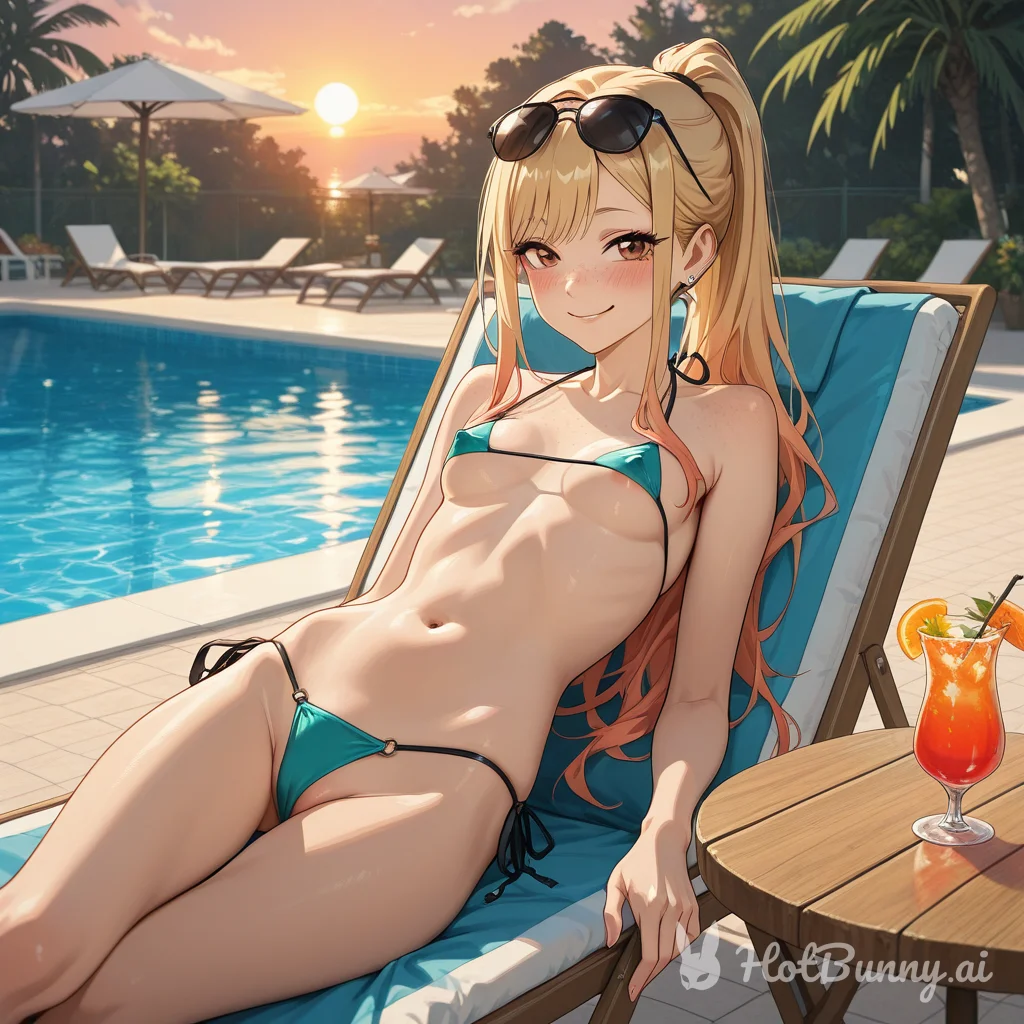 Swimsuit Blonde Ai Hentai