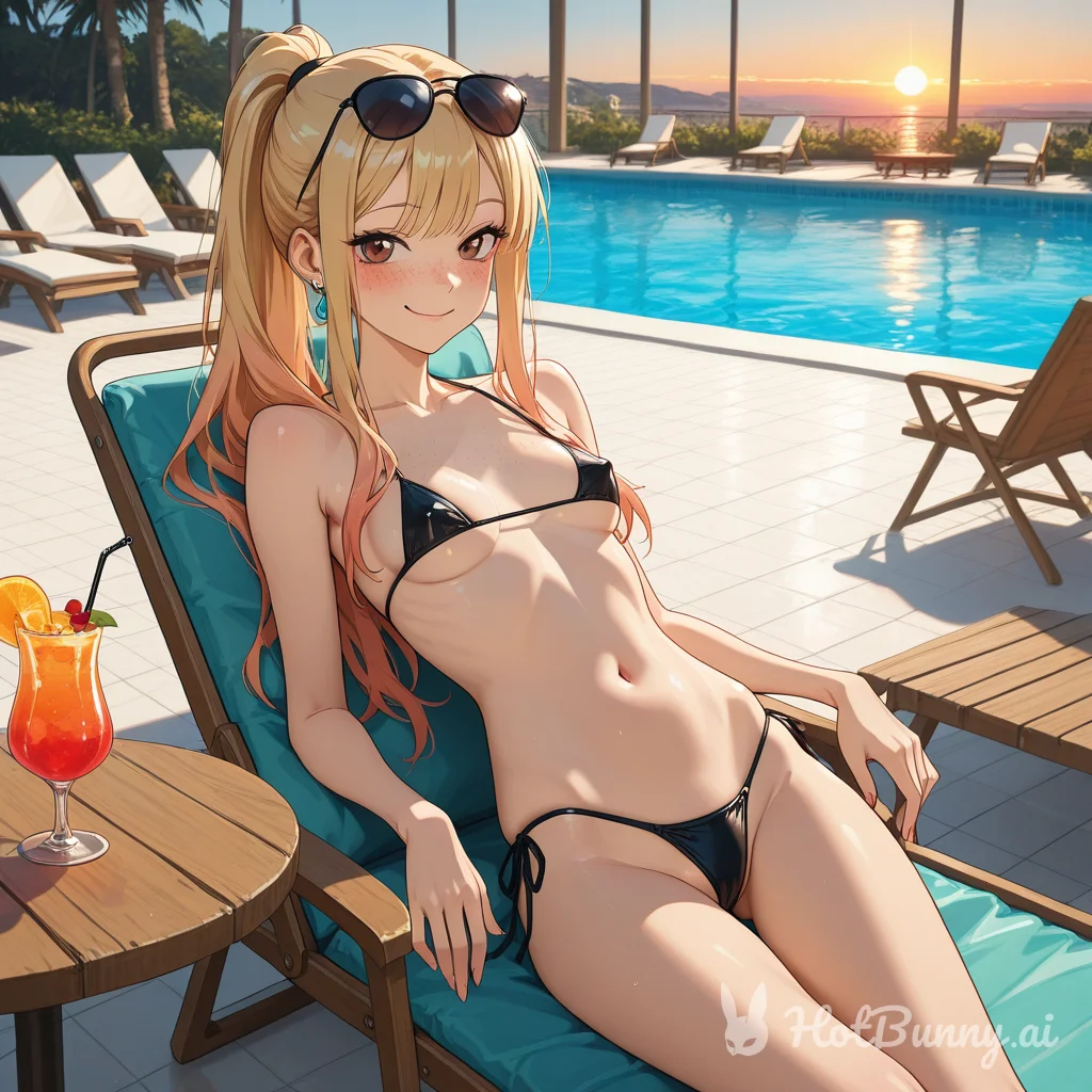 Swimsuit Blonde Ai Hentai