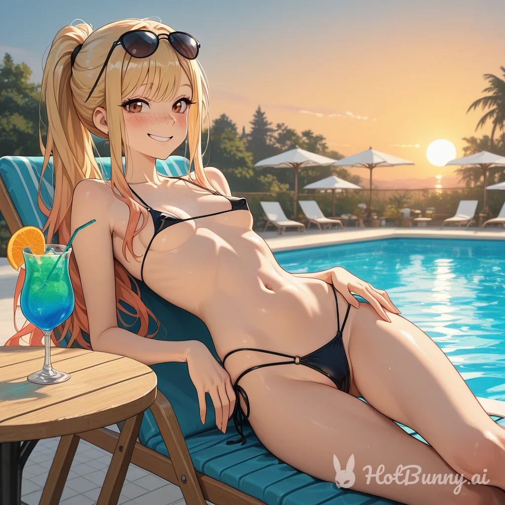 Swimsuit Blonde Ai Hentai