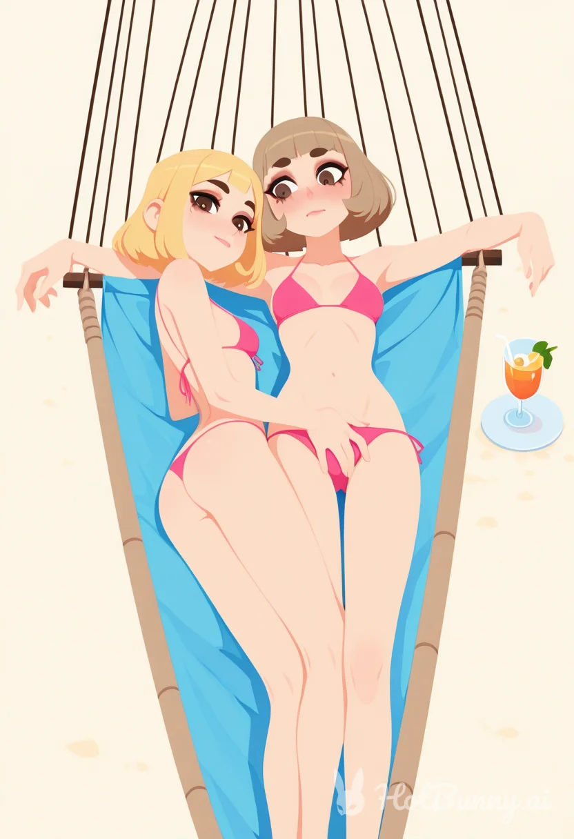 Lesbian Swimsuit Blonde Ai Hentai