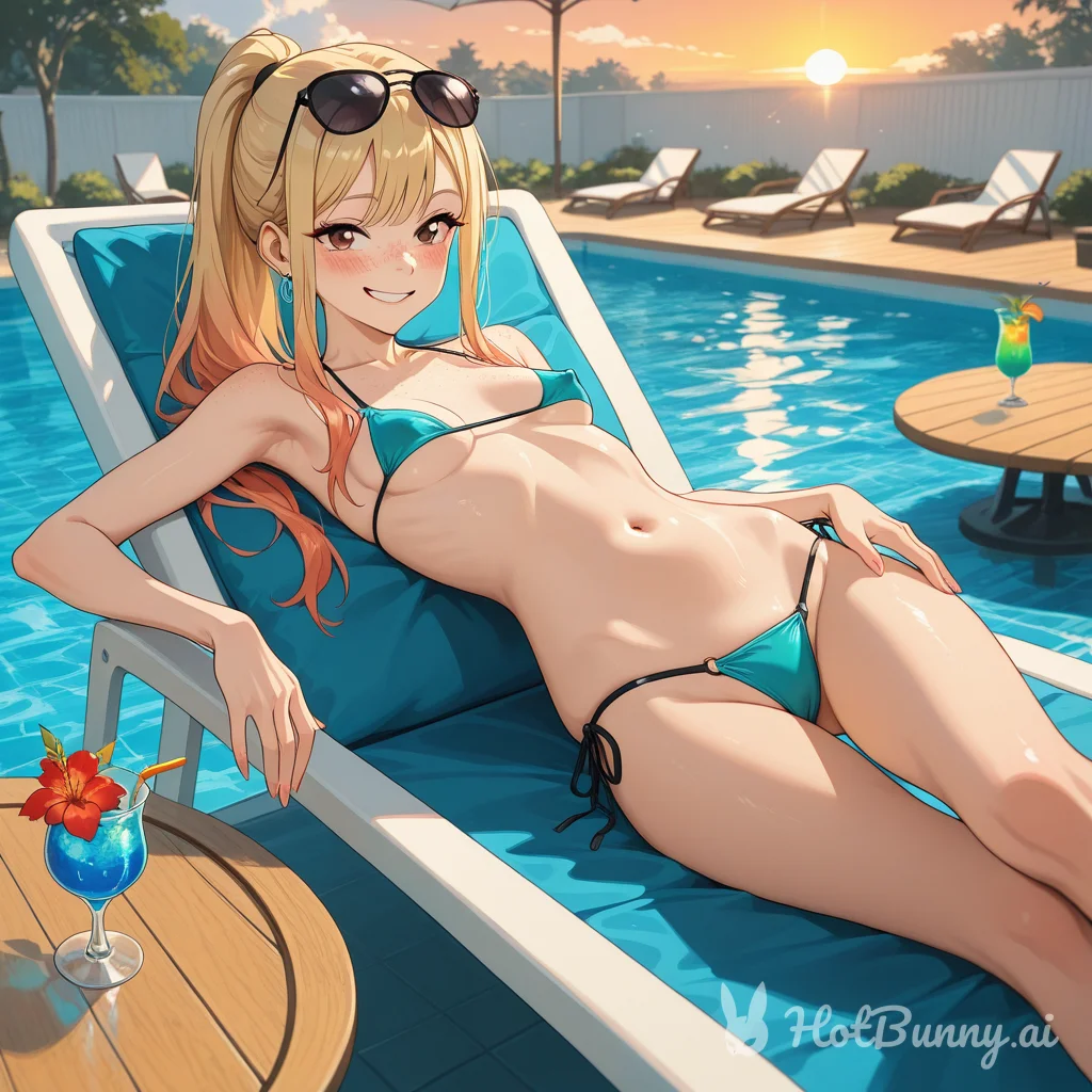 Swimsuit Blonde Ai Hentai