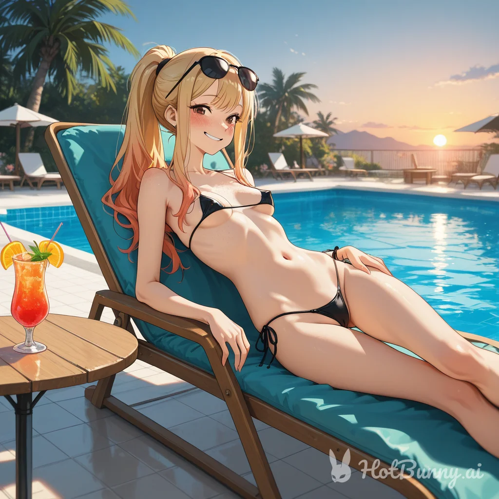 Swimsuit Blonde Ai Hentai