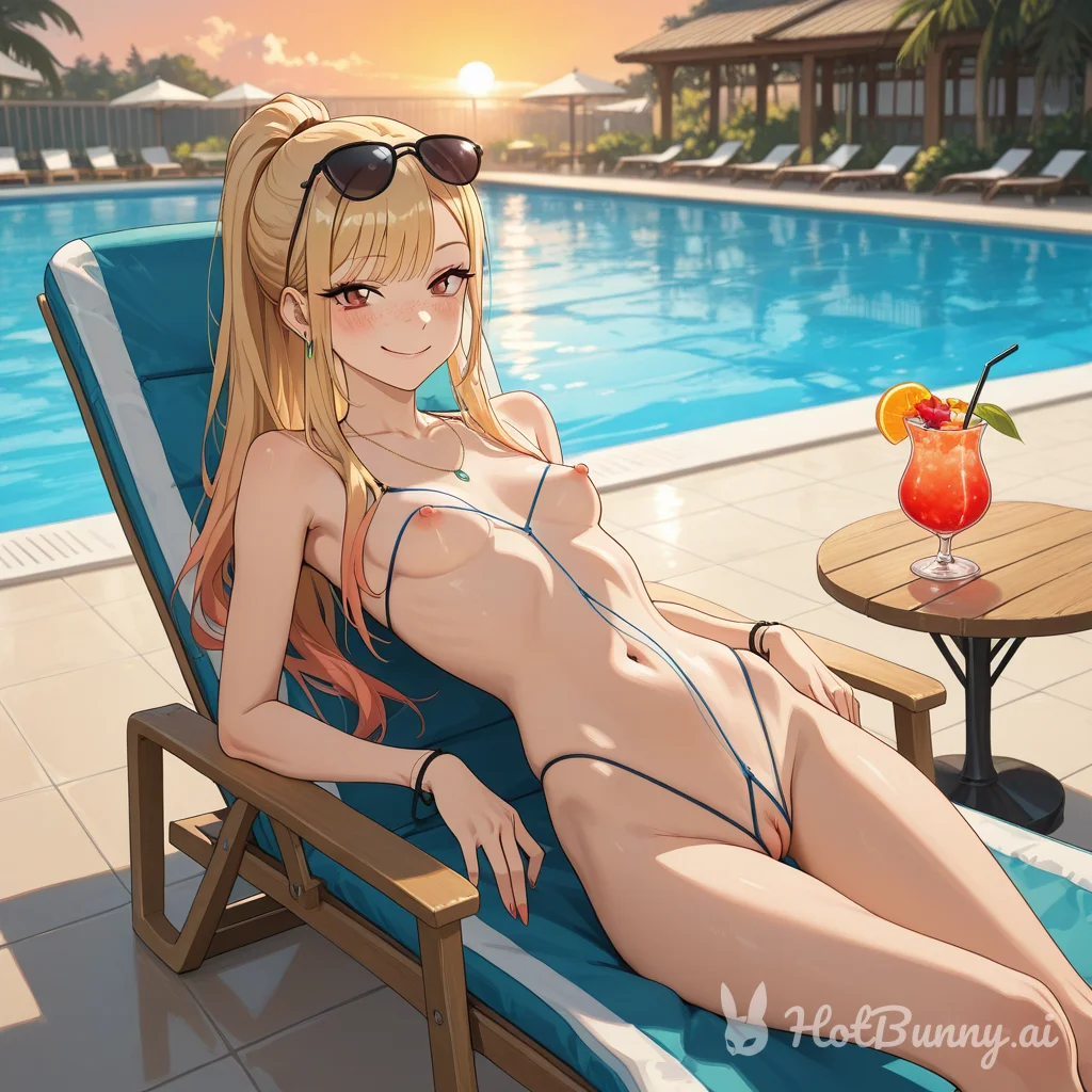 Swimsuit Blonde Ai Hentai