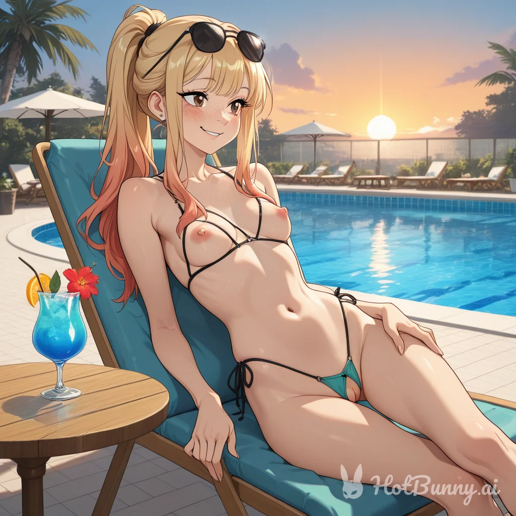 Swimsuit Blonde Ai Hentai