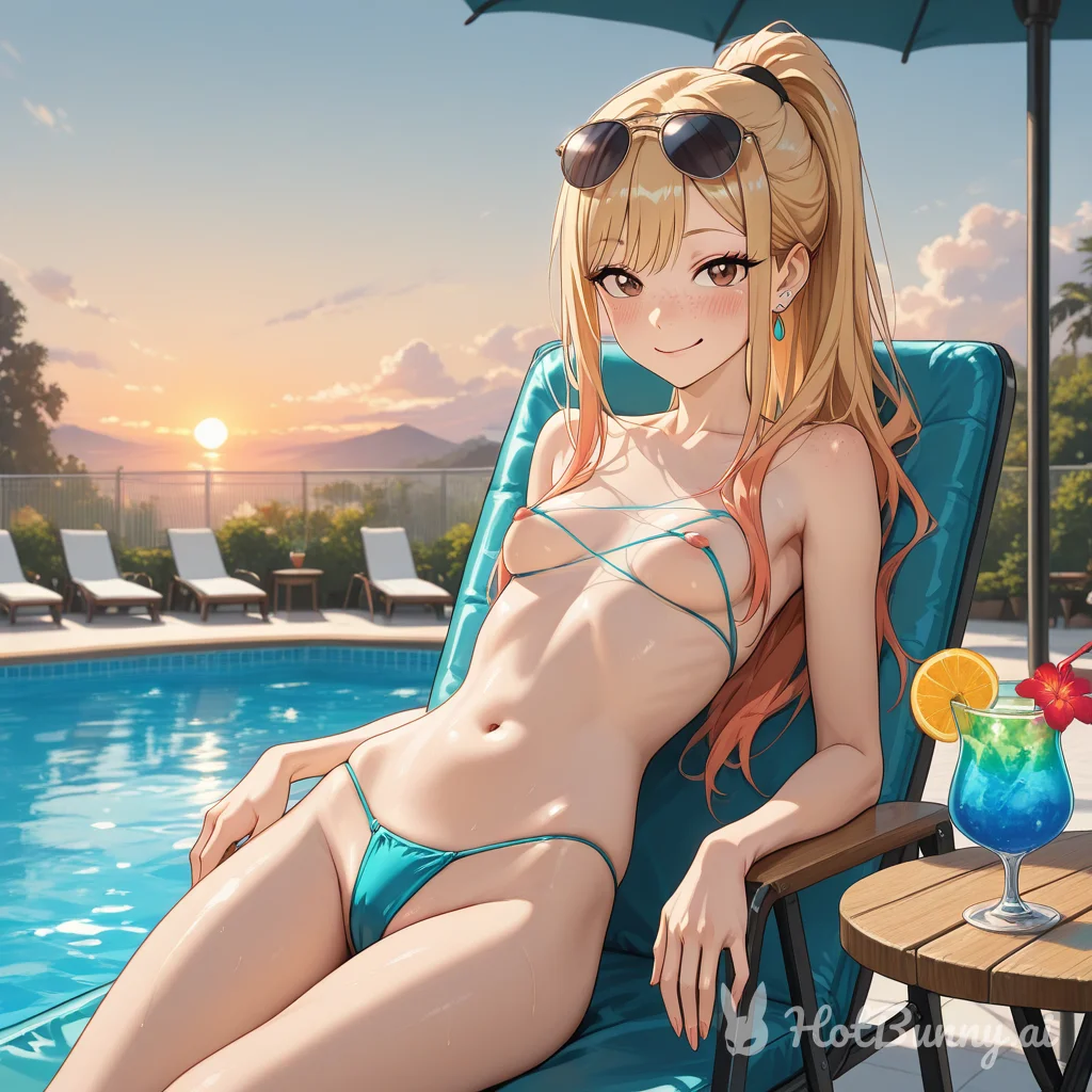 Swimsuit Blonde Ai Hentai