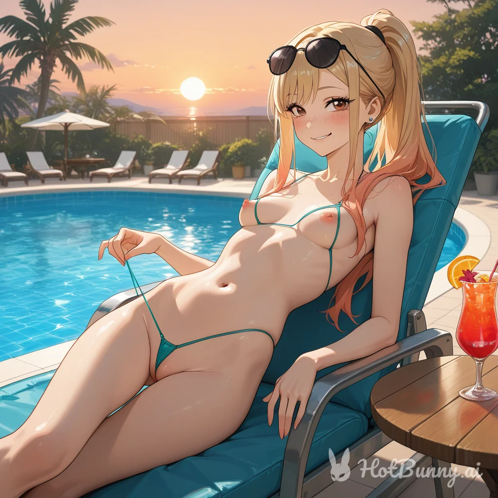 Swimsuit Blonde Ai Hentai