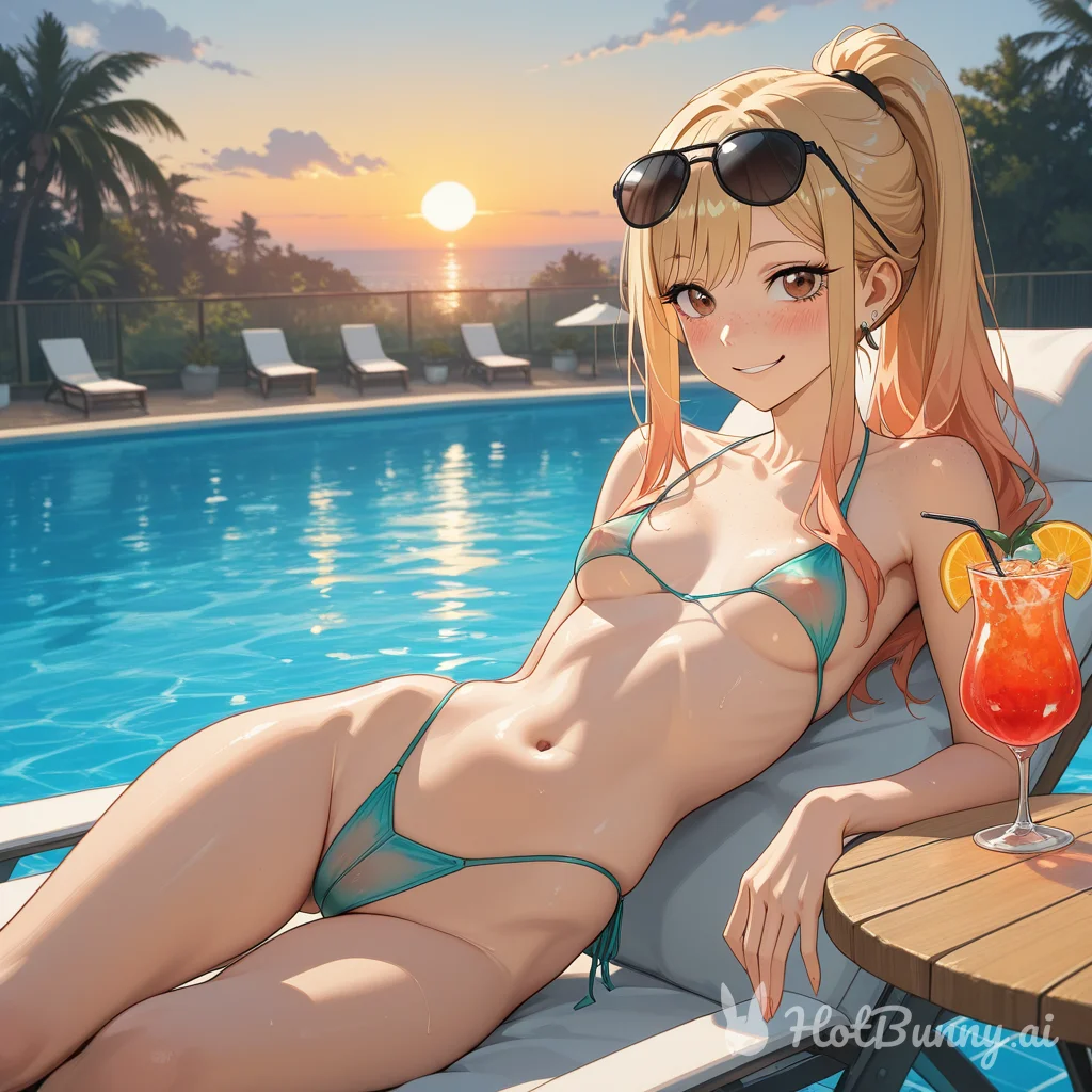 Swimsuit Blonde Ai Hentai