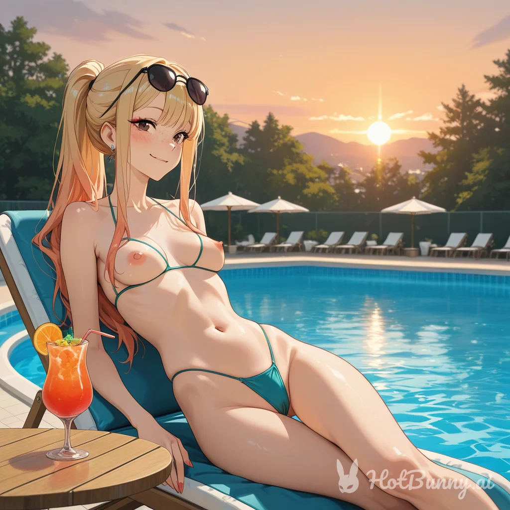 Swimsuit Blonde Ai Hentai