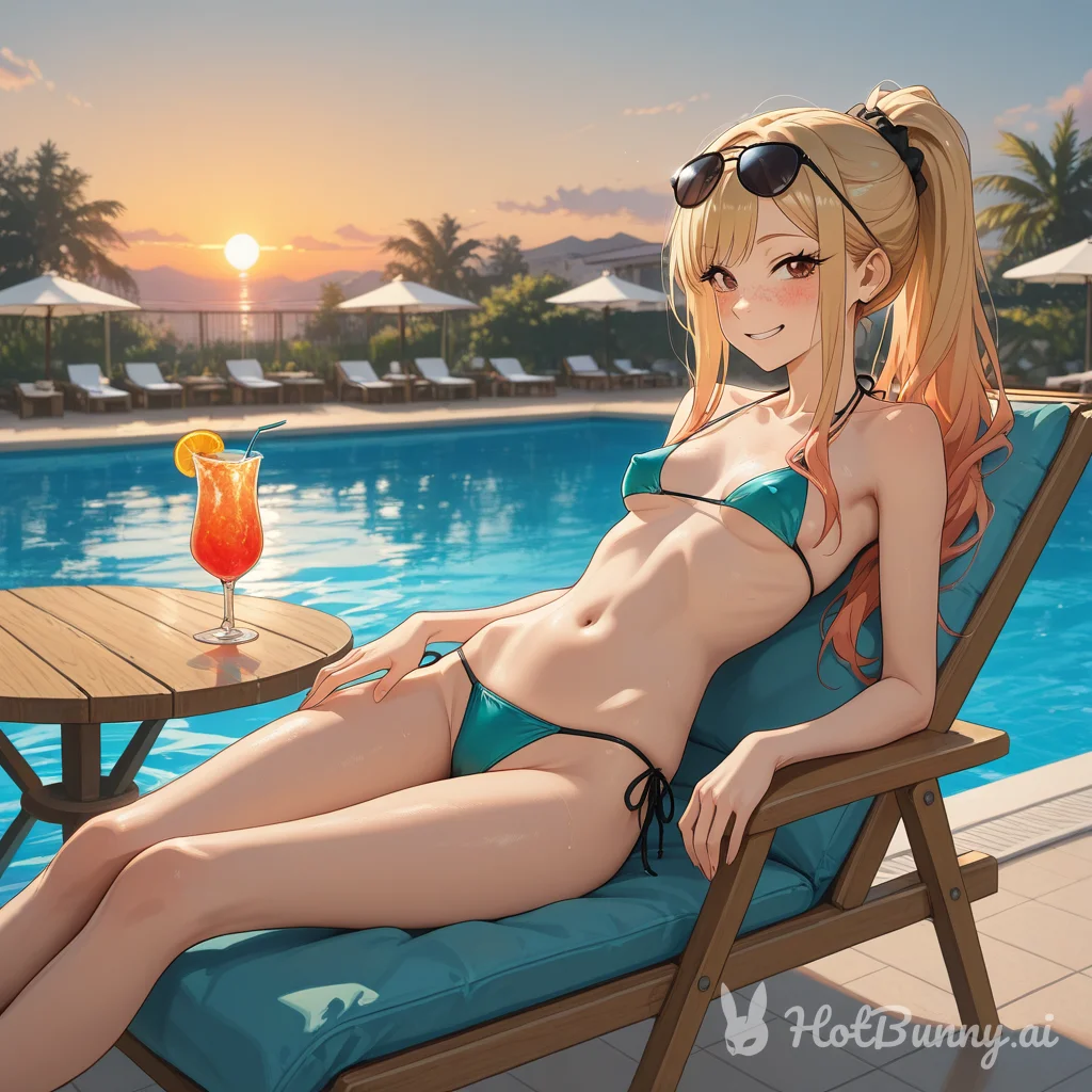Swimsuit Blonde Ai Hentai