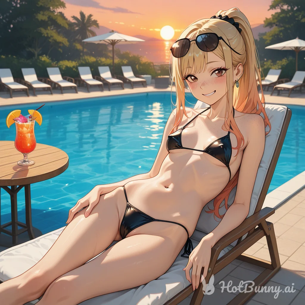 Swimsuit Blonde Ai Hentai