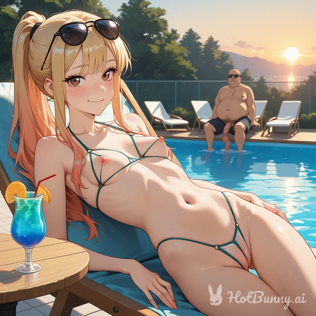 Swimsuit Blonde Ai Hentai