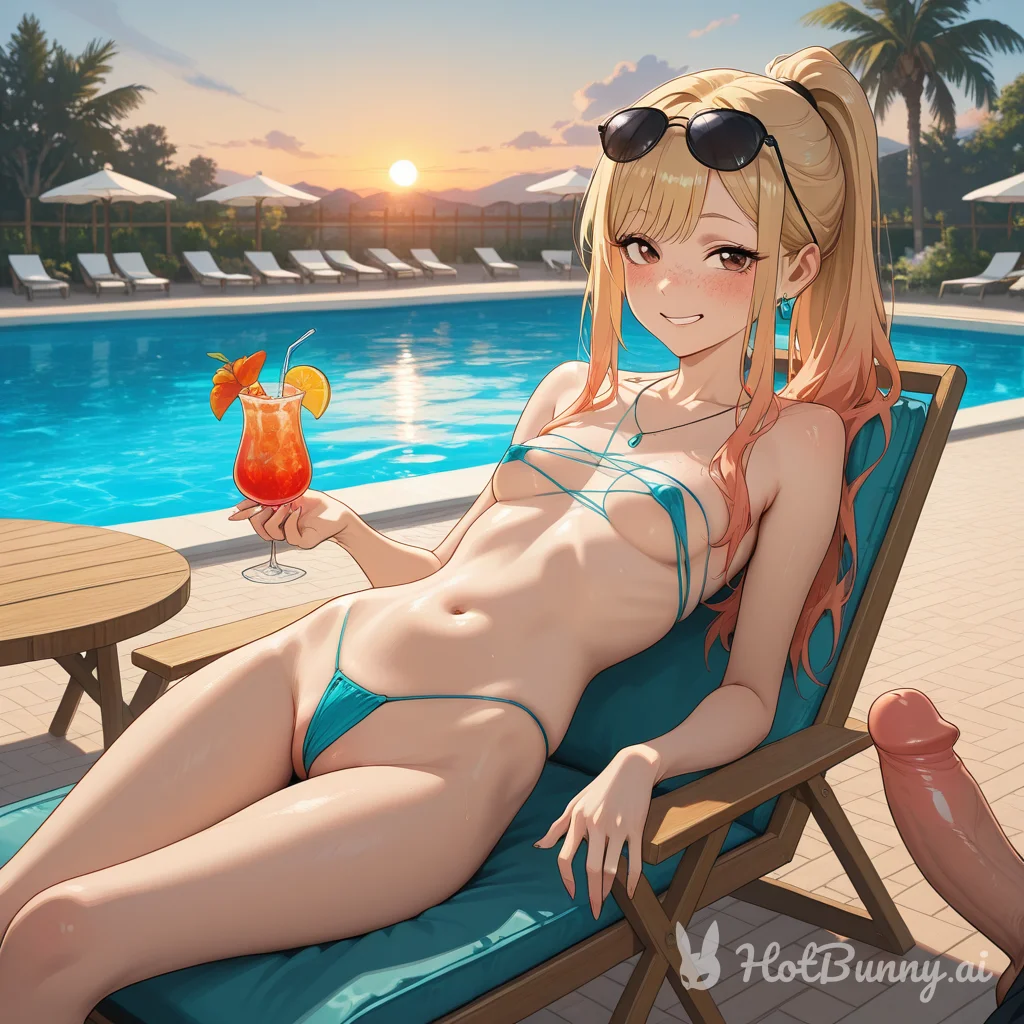 Swimsuit Blonde Ai Hentai