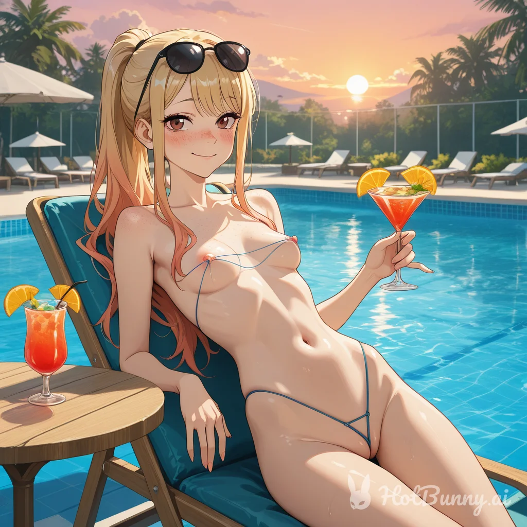 Swimsuit Blonde Ai Hentai