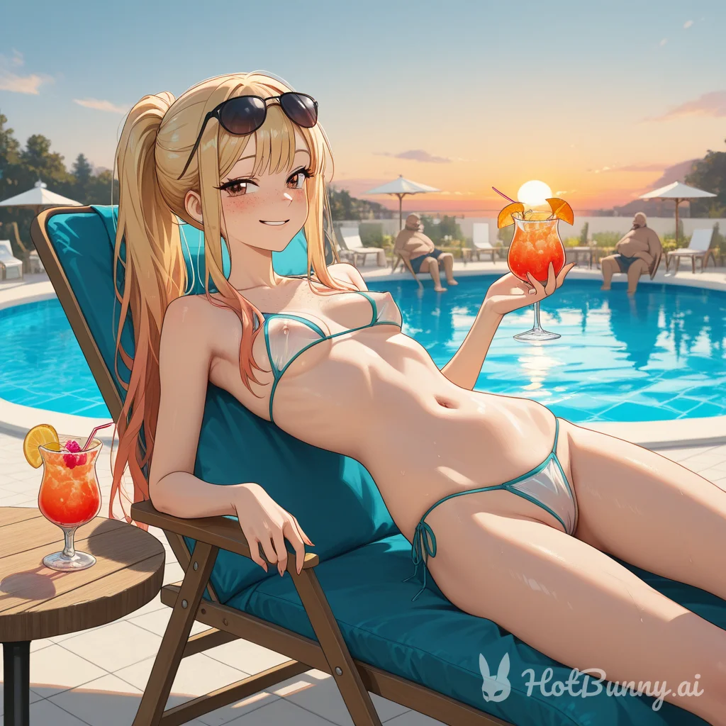 Swimsuit Blonde Ai Hentai