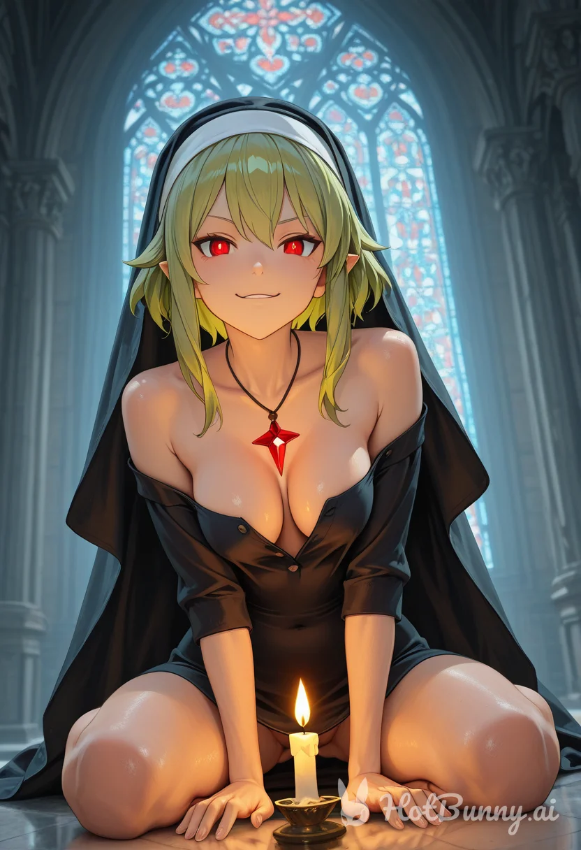 Vampire Nun Blonde Ai Hentai
