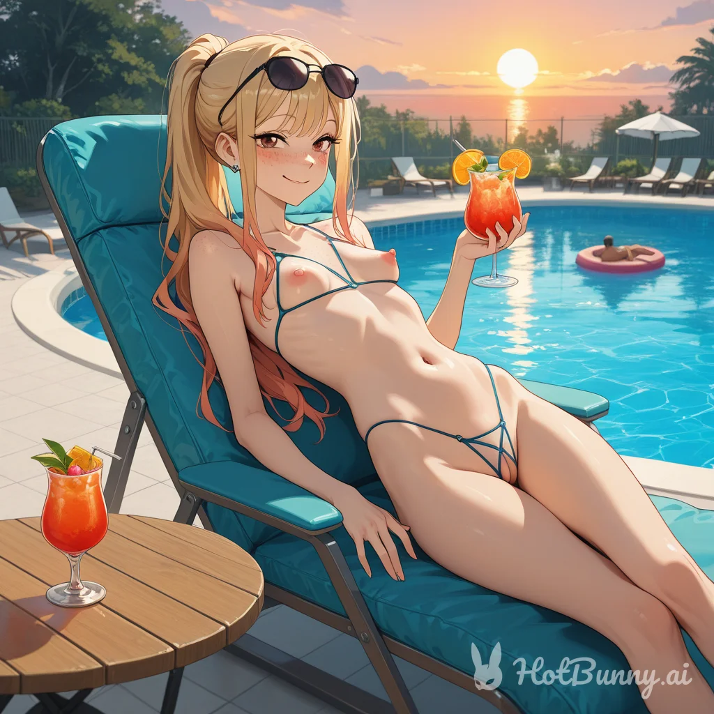 Swimsuit Blonde Ai Hentai