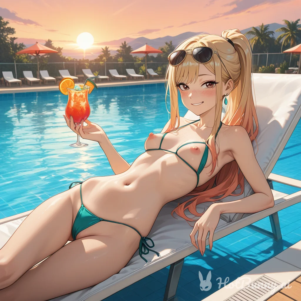 Swimsuit Blonde Ai Hentai