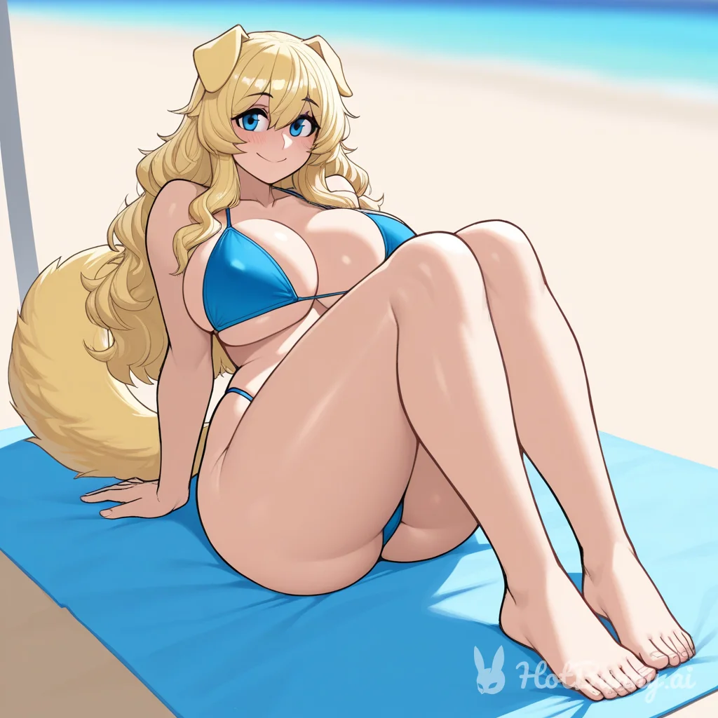 Dog Girl Swimsuit Huge Tits Ai Hentai