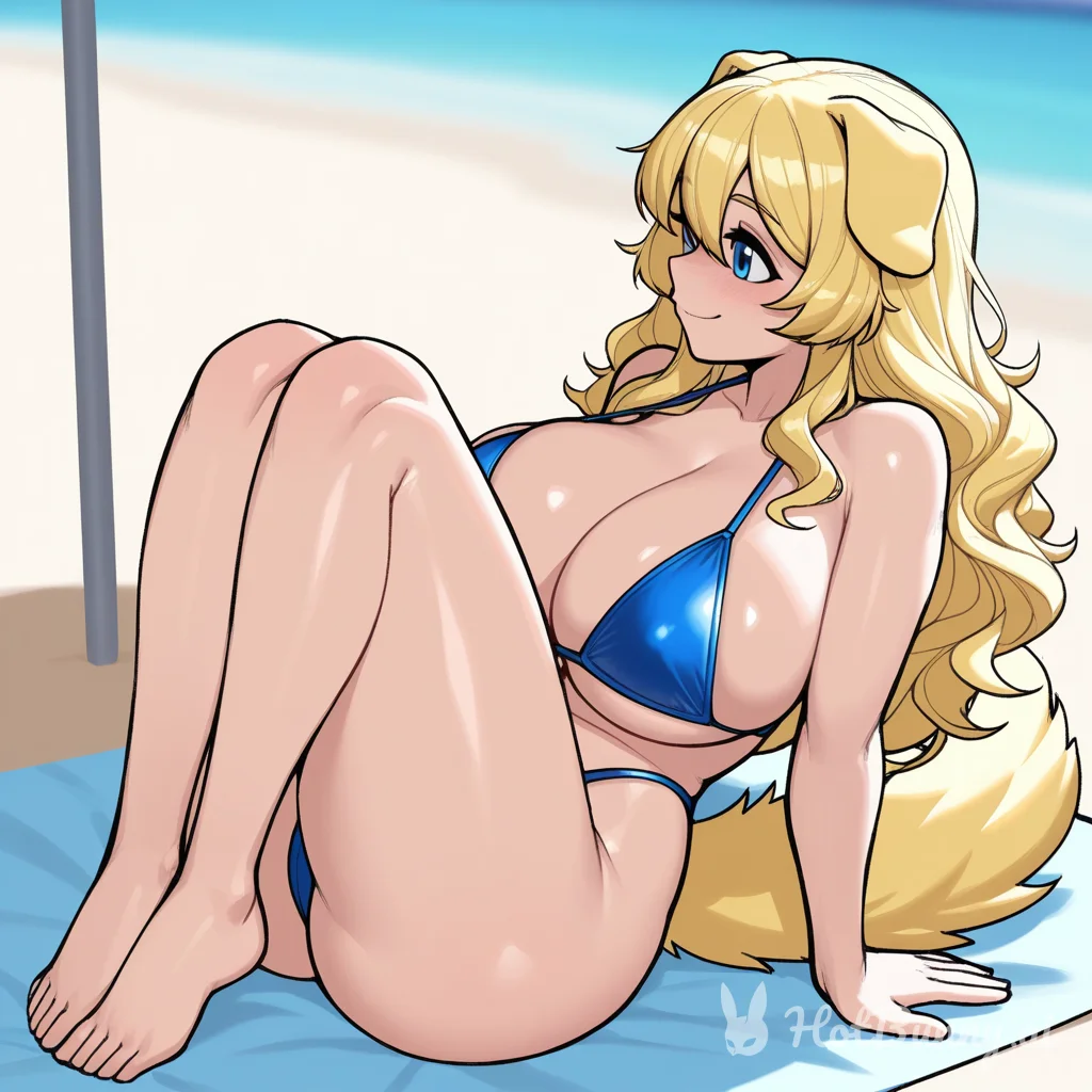 Dog Girl Swimsuit Huge Tits Ai Hentai