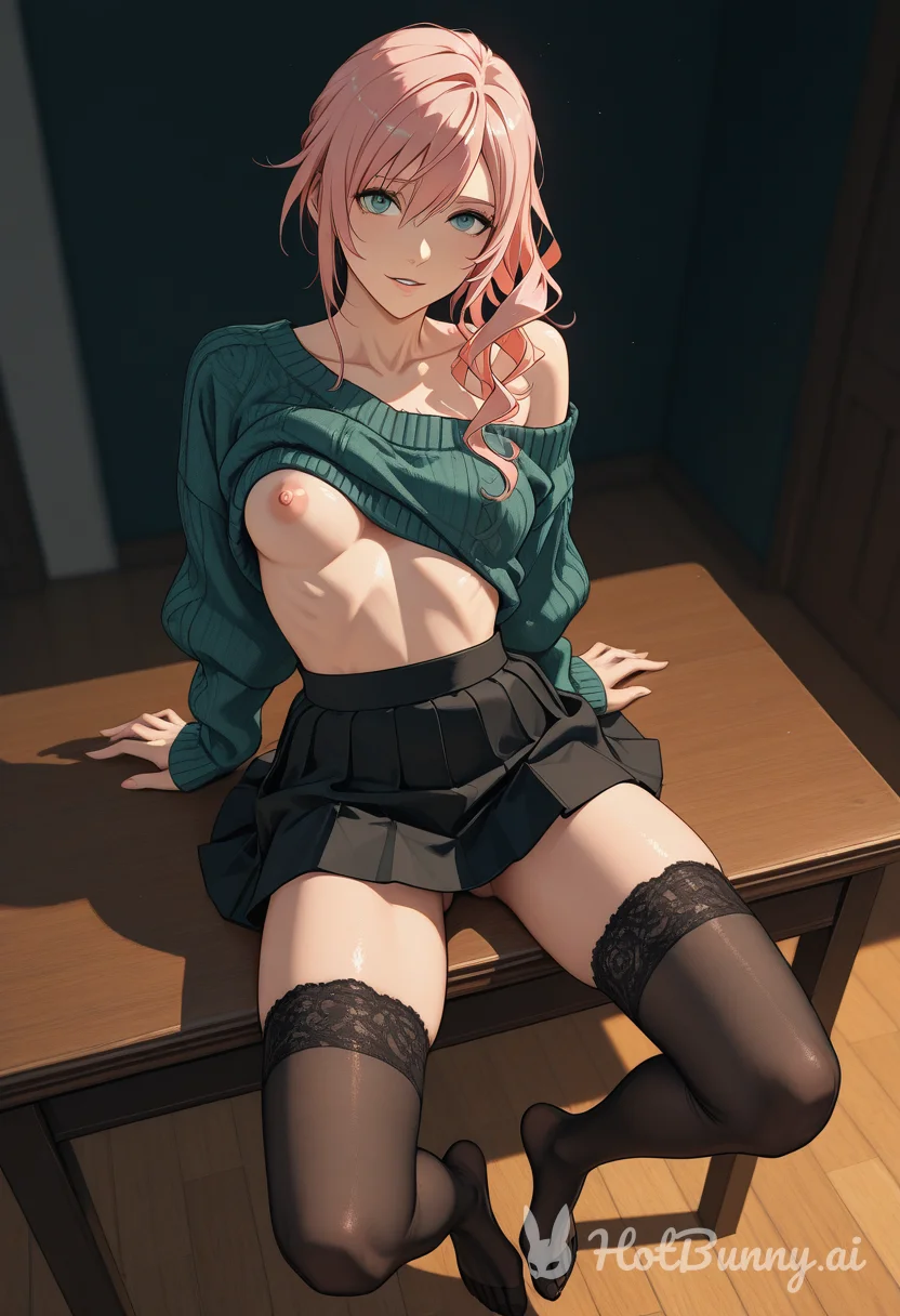 Lightning Farron from Final Fantasy Ai Hentai
