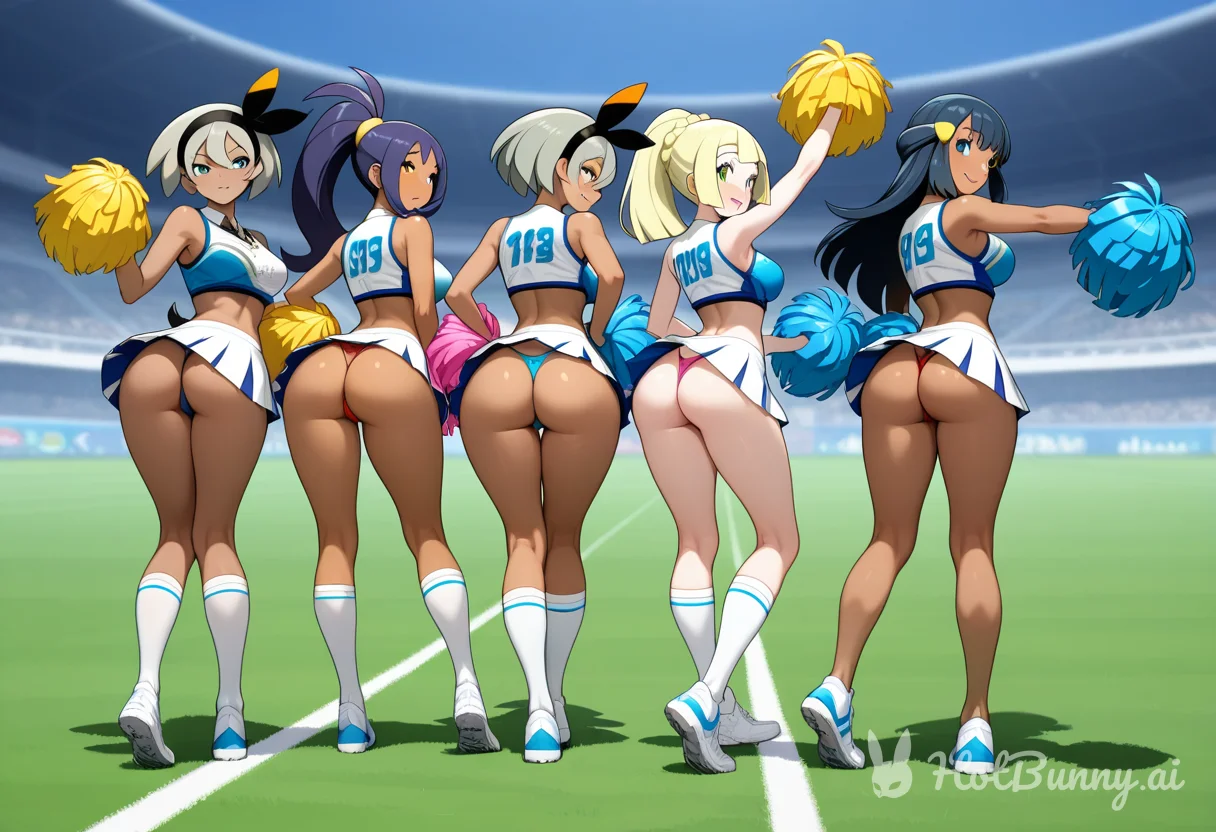 Pokegirls cheerleaders 