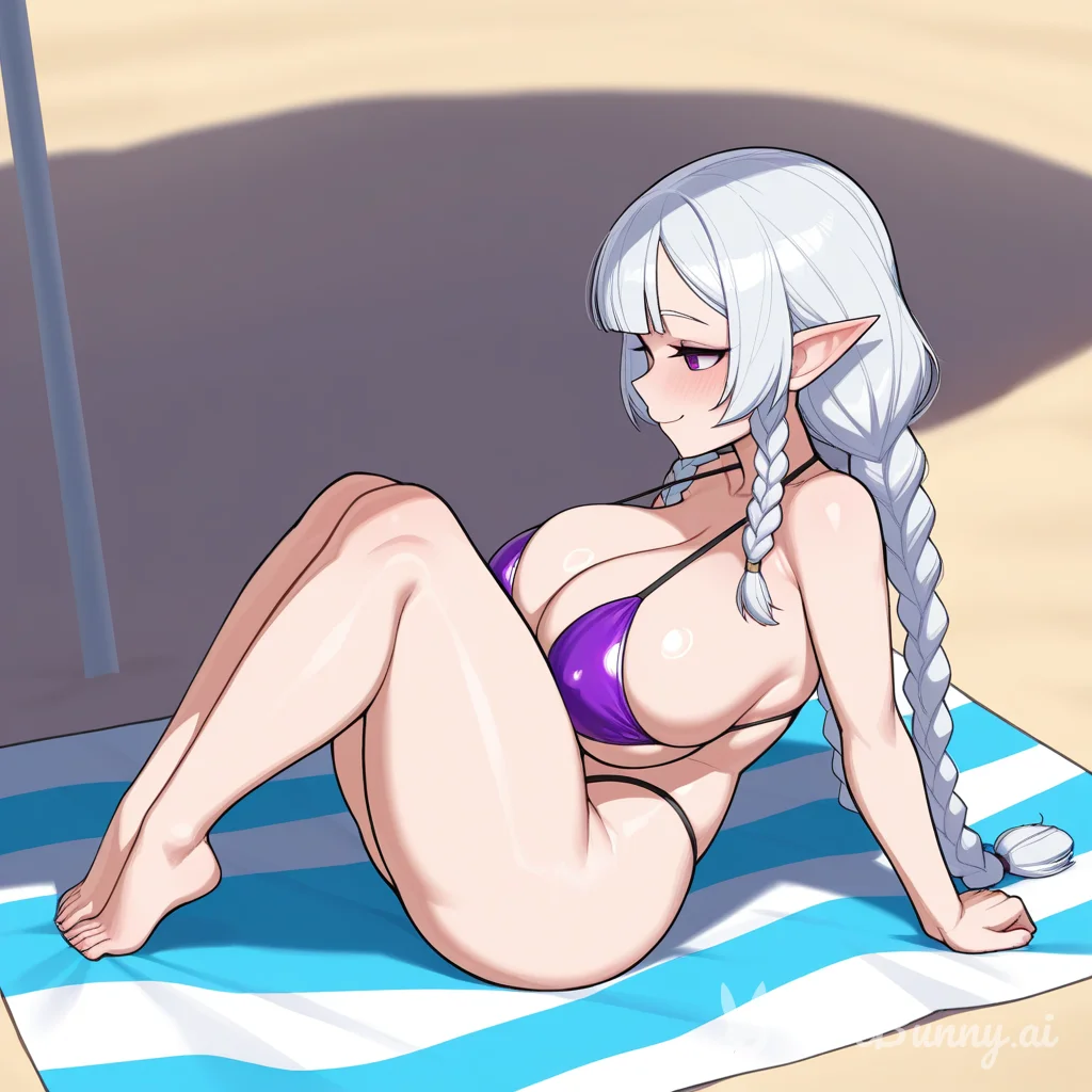 Elf Swimsuit Huge Tits Ai Hentai