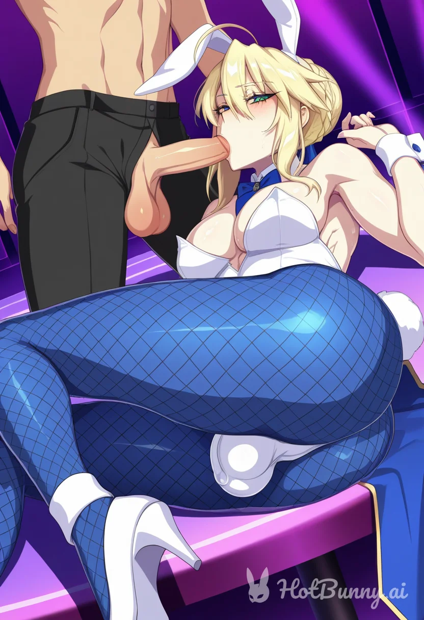 Artoria Pendragon from Fate Futanari Blowjob Ai Hentai