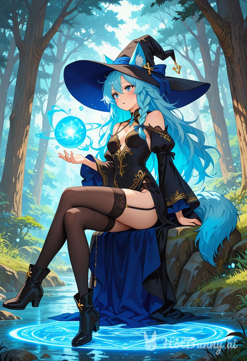 Lingerie Witch Magic Ai Hentai