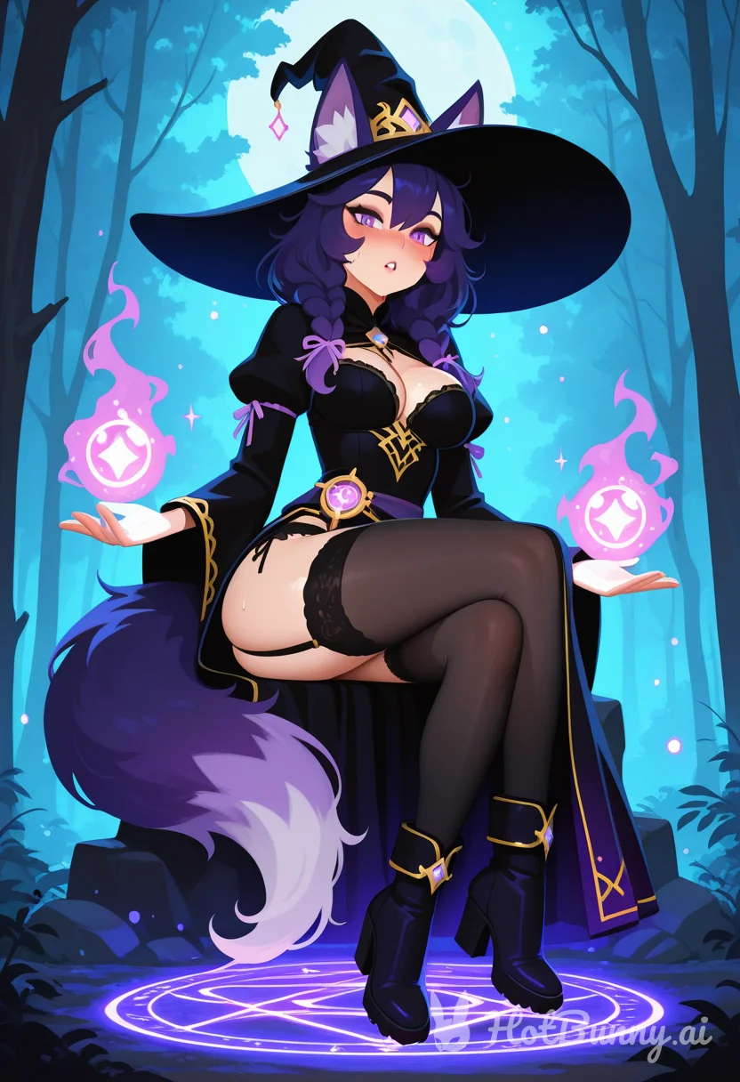 Fox Girl Lingerie Witch Ai Hentai
