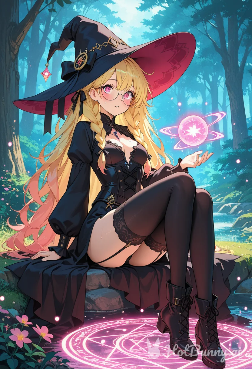 Witch Blonde Lingerie Ai Hentai