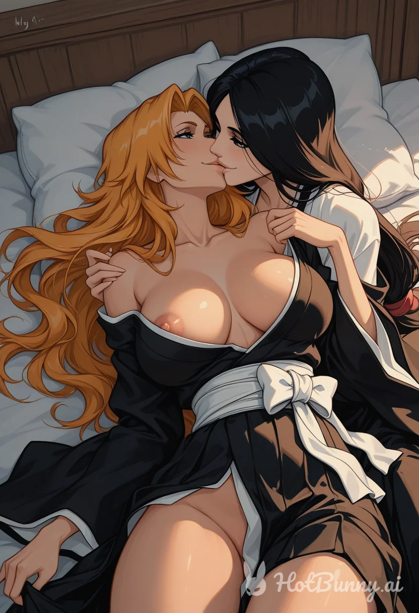 Matsumoto Rangiku from Bleach Lesbian Ai Hentai