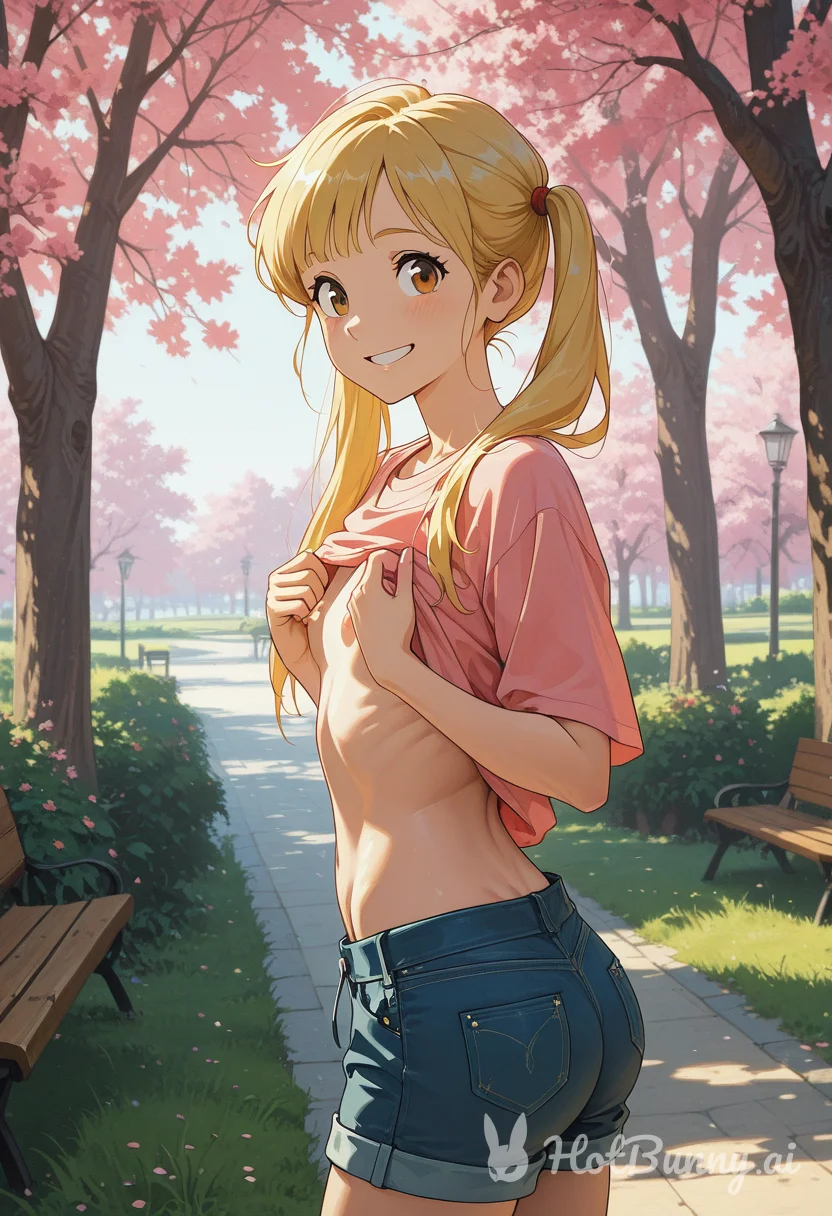 Public Blonde Ai Hentai